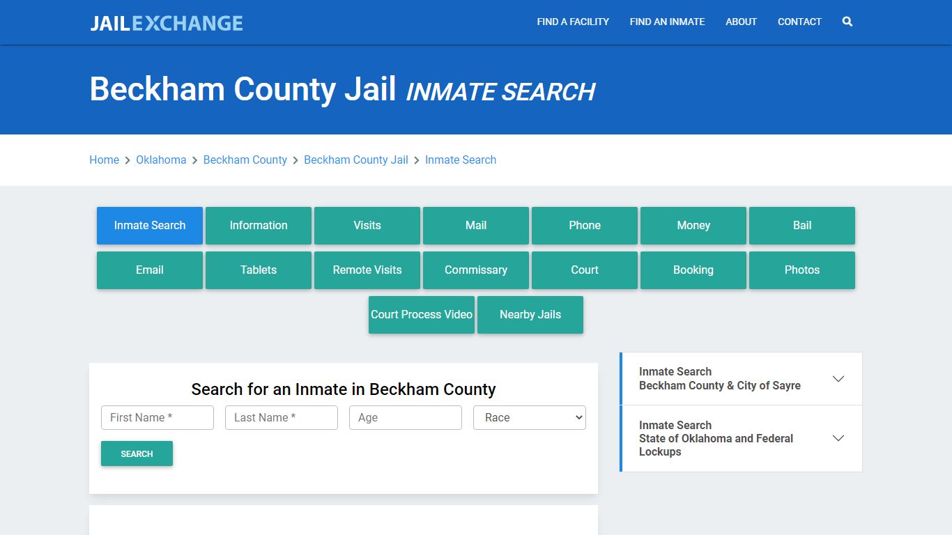 Beckham County Jail, OK Inmate Search: Roster & Mugshots